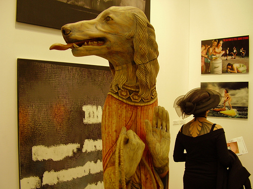 spotkanie eksponatu ze zwiedzaczem